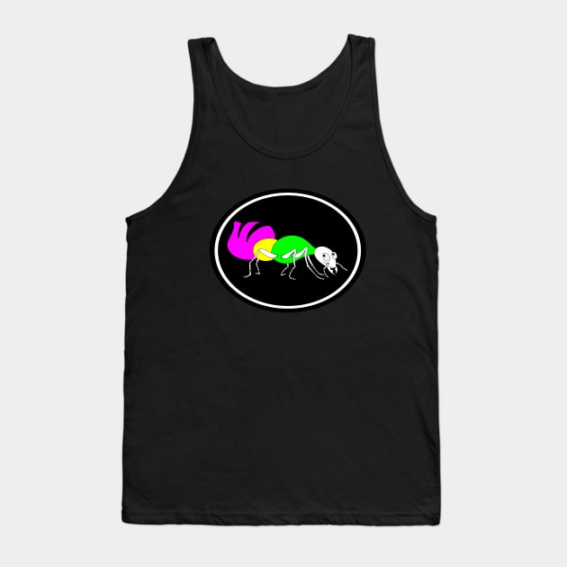 Ant With A Colouful Body Tank Top by mailboxdisco